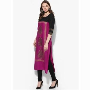Kurta with Gold Foil Embellishment